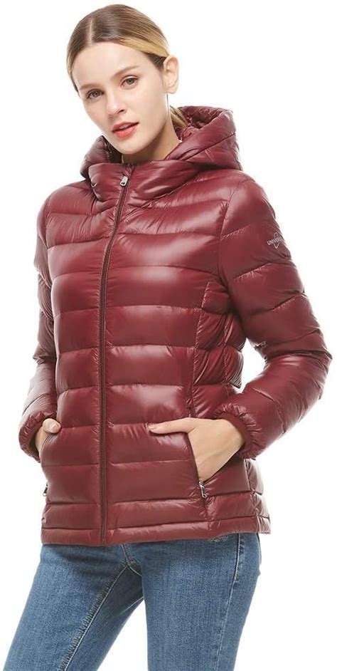 universo women s down jacket lightweight packable puffer down coats winter outerwear with