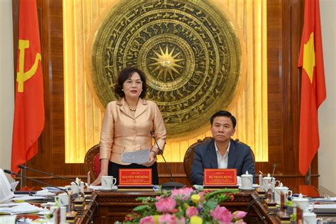 Thống đốc Nhnn Nguyễn Thị Hồng Làm Việc Với Lãnh đạo Tỉnh Thanh Hóa Về
