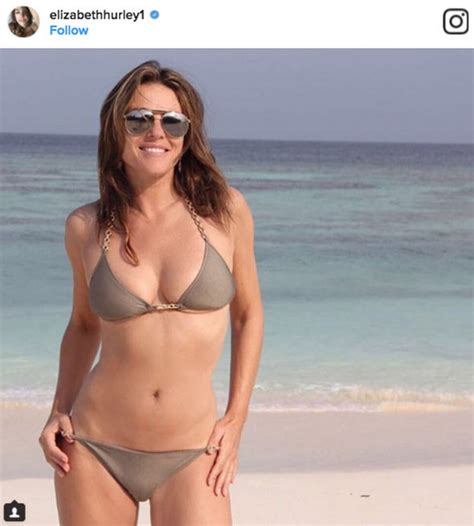 Elizabeth Hurley Oozes Sex Appeal As Her Best Assets Almost Spill Out
