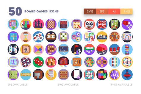 50 Board Games Icons Dighital Icons Premium Icon Sets For All Your