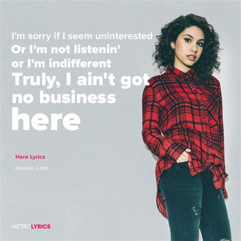 Deutsch translation of here by alessia cara. Alessia Cara - Here Lyrics #AlessiaCara #Here #Lyrics ...