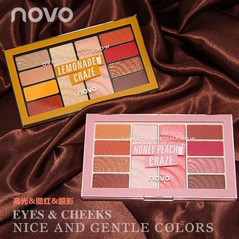 novo new fashion 10 colors shadow palette matte eyeshadow palette nude eye shadow makeup nude
