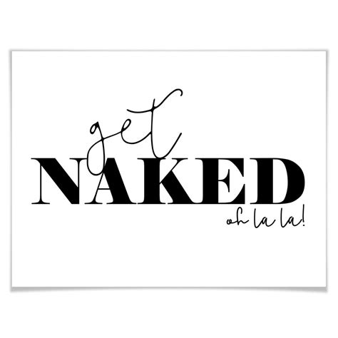 Poster Get Naked Wall Art Com