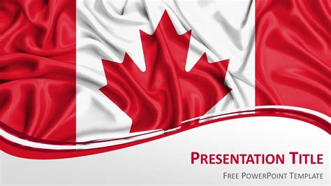 Canada Flag Powerpoint Template