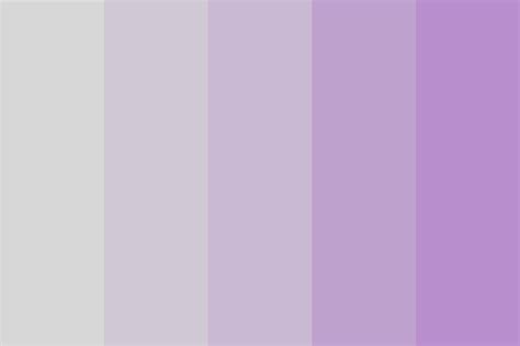 Gray To Purple Color Palette