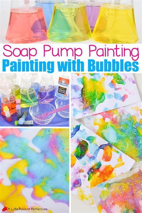 Kiss the fish for the kid a great sight. Painting with Bubbles: Soap Pump Bubble Painting for Kids ...