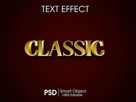 Premium Psd Classic Text Effect