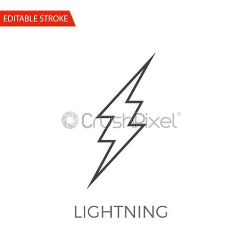 Lightning Vector Icon Stock Vector 3142223 Crushpixel