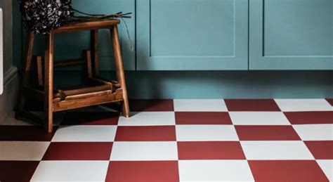 Checkered Vinyl Flooring Checkerboard Luxury Vinyl Floor Tiles In