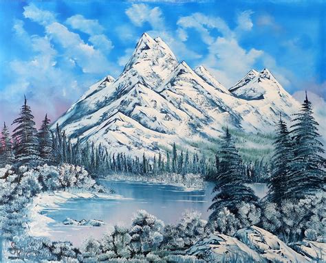 Frozen Lake Frozen Land Painting By Alfred Stringer Fine Art America