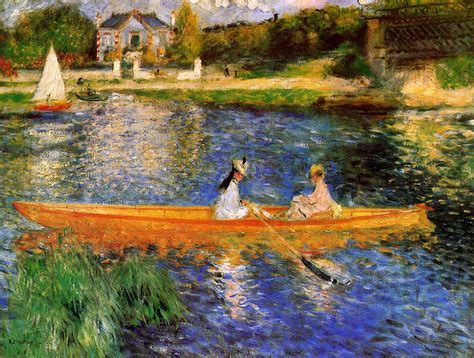 The Seine At Asnieres The Skiff Pierre Auguste Renoir