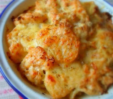 For baked potatoes , starchy russet potatoes are the best. The English Kitchen: Potato, Cauliflower and Cheddar Bake