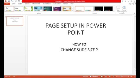 Page Setup Powerpoint Microsoft 365 Amelari