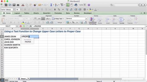 Excel Tip: How to Change Upper Case Letters to Proper Case 
