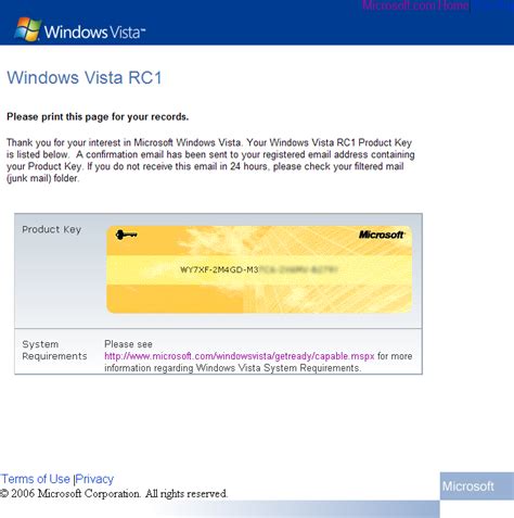 Download Microsoft Windows Vista Home Basic Product Key Free