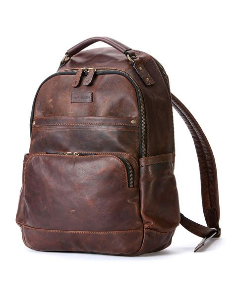 Lyst Frye Logan Leather Backpack Dark Brown In Brown For Men