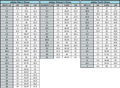 Adidas Stan Smith Size Chart