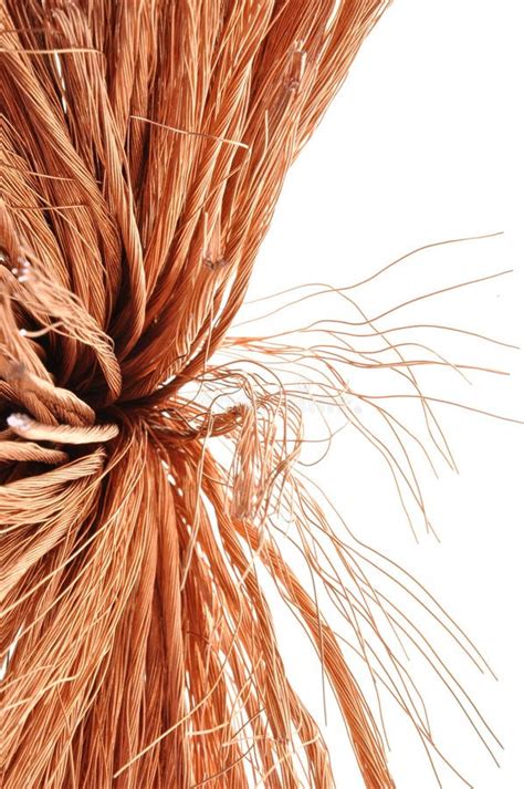 Copper Wire A Symbol Of Growth And Development In Industry Stock Image