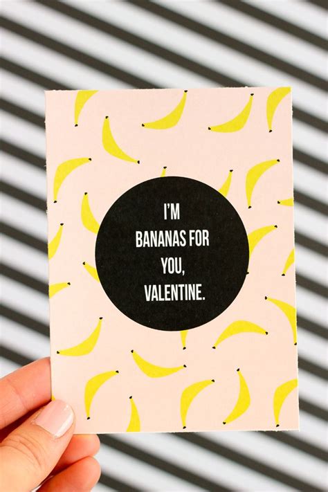 Banana Valentines Valentines Cards Valentines Happy Hearts Day
