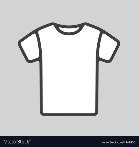 T Shirt Icon Royalty Free Vector Image Vectorstock