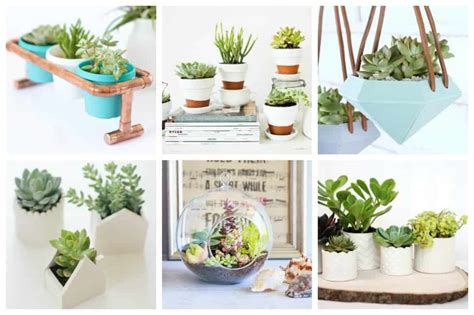 Hypertufa is a stonelike material that mimics a type of rock. 17 Easy DIY Indoor Succulent Planter Ideas to Beautify Your Home - Ideal Me