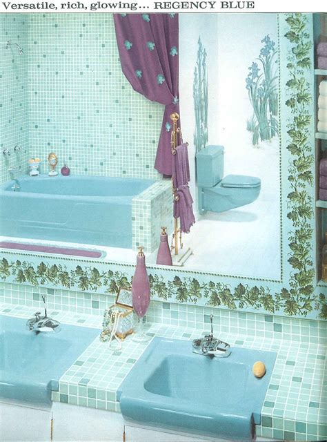 Vintage Blue Bathroom Vintage Bathroom Sinks 1960s Bathroom Mid