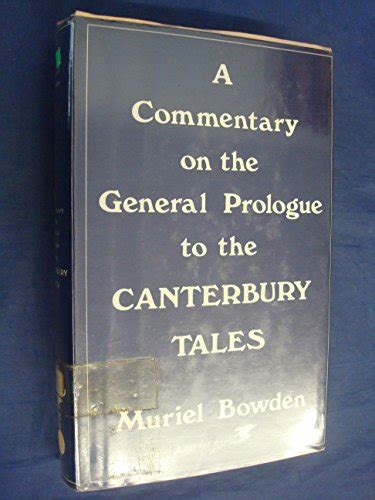 Commentary General Prologue Canterbury Tales First Edition Abebooks