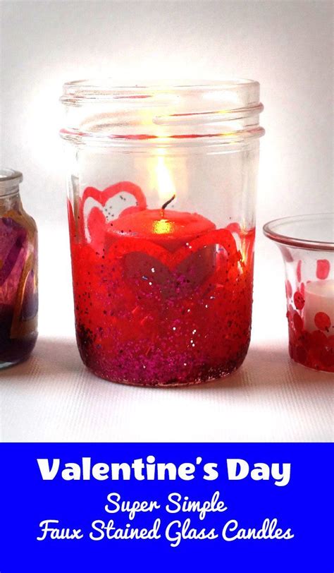 Sparkling Valentine Stained Glass Candle Holder Stained Glass Candles