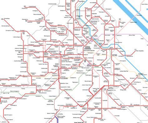 Vienna Public Transport Tram Map Transport Informations Lane