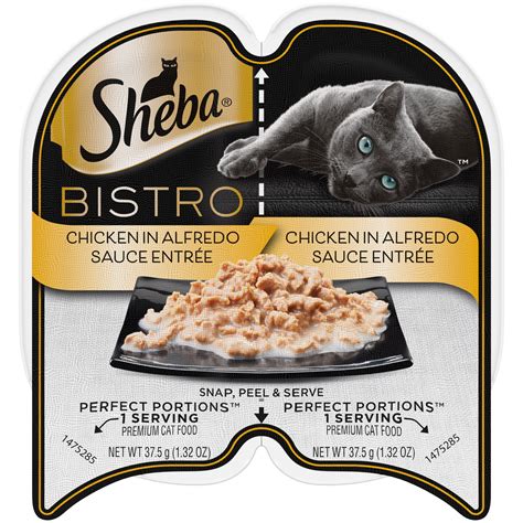 Sheba Perfect Portions Bistro Adult Wet Cat Food Chicken In Alfredo Sauce Flavor 264 Oz 24