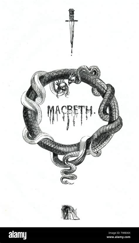 Ilustración Por Kenny Meadows En Macbeth De William Shakespeare
