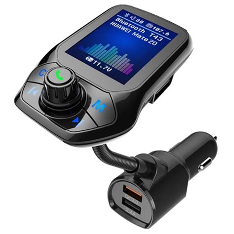 Transmisor FM Con Bluetooth 5 0 Para Coche Reproductor MP3 Con USB