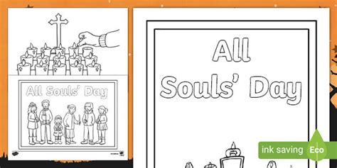 All Souls Day Cards Colouring Pages Easy To Print