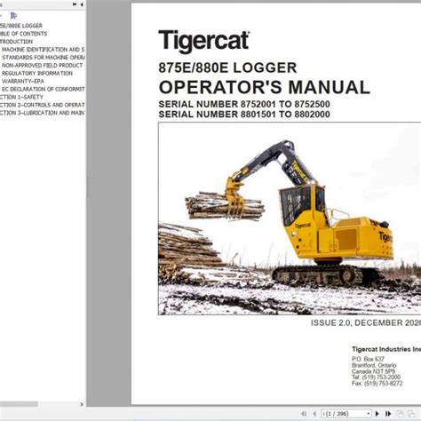 Tigercat Logger Operator Service Manual