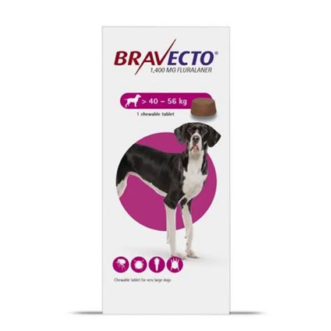 Bravecto 1400 Mg Fluralaner Chewable Tablet For Very Large Dogs 40