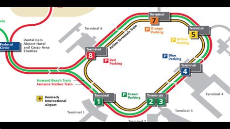 Jfk Airport Jfk Terminal 1 Map