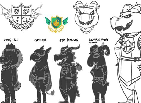 The Sims 4 Discover University Early Mascot Concept Art By Kim Dray