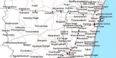 Chennai Direction Map 