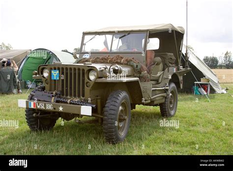 Ww2 Army Jeep Truck On Show In Uk Stock Photo 8616401 Alamy