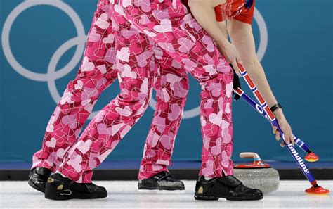 Norwegian Curling Team Wears Valentine S Day Pants