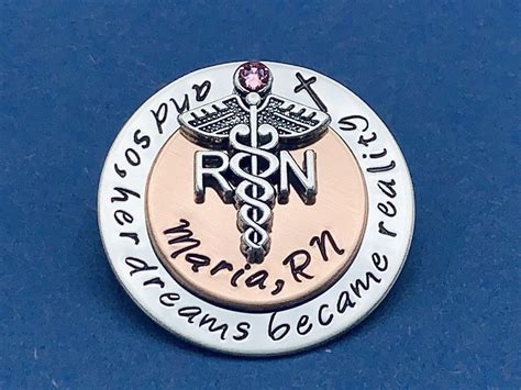 Personalized Pin For Rn Rn T Bsn Nurses Nursing Etsy