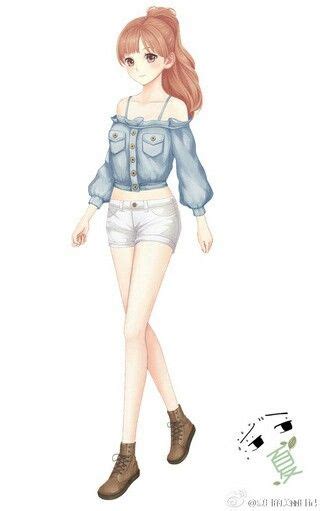 They both are based on clothes i found on google. Her hair is the way I imagine Nicole from my story would ...