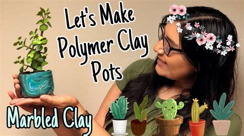 Lets Make Polymer Clay Pots Youtube