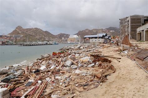 Damaged By Hurricane Odile Marine Of Cabo San Stock Image Image Of