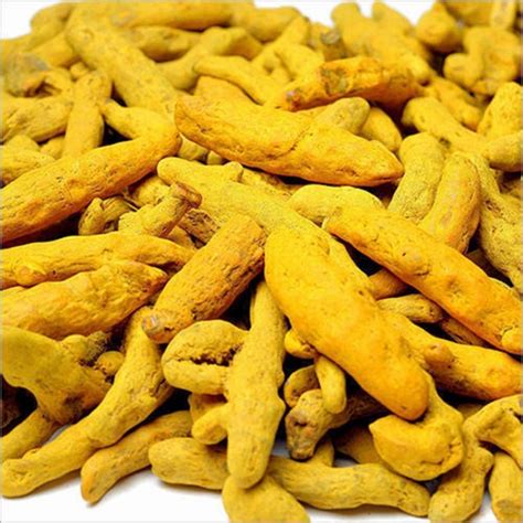 Pure Unpolished Whole Raw Yellow Turmeric Fingers Haldi For Cooking