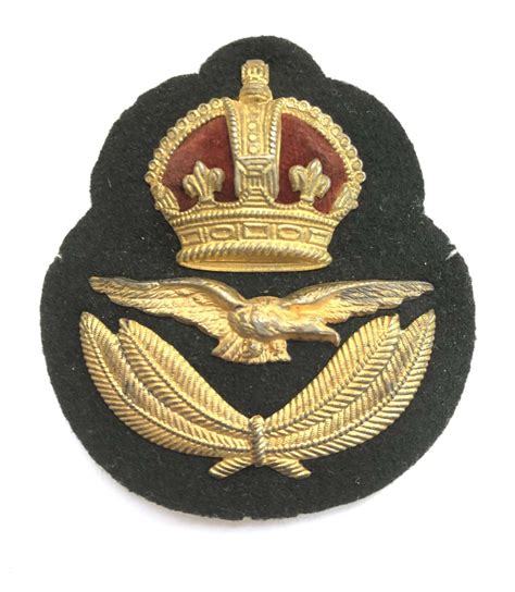 Royal Air Force Officers Scarce 1st Pattern 1918 Raf Cap Badge