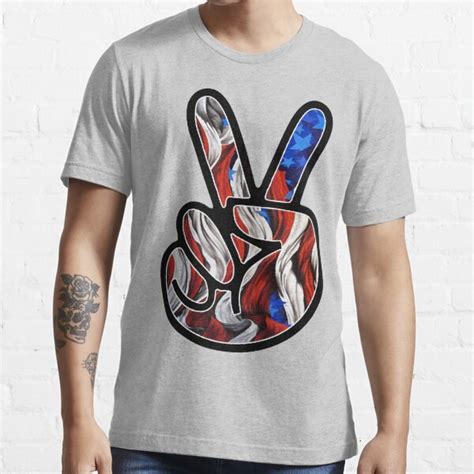 Peace Sign T Shirt By Davidayala Redbubble