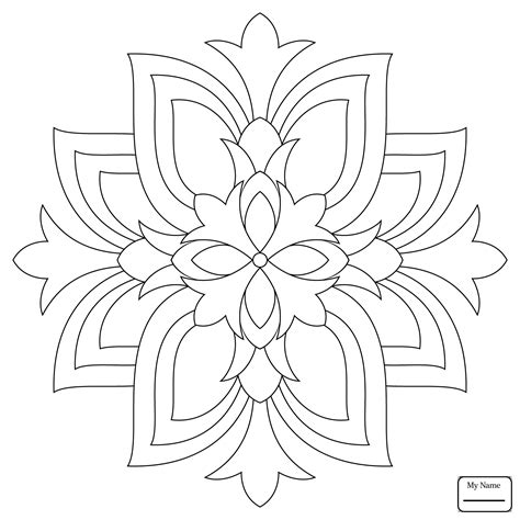 Easy Flower Mandala Coloring Pages at GetColorings.com | Free printable