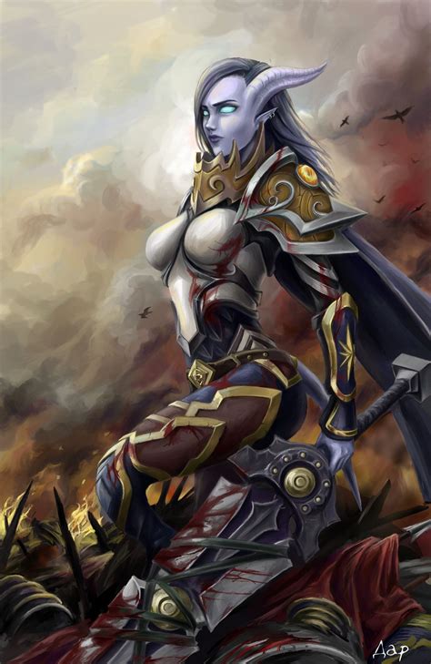 Artstation Draenei Warrior Art World Of Warcraft Anastasiya Darenskaya World Of Warcraft