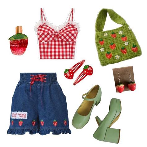 𝐁𝐀𝐄𝐖𝐈𝐓𝐇𝐂𝐇𝐒 In 2022 Strawberry Outfit Lookbook Outfits Cute Fashion
